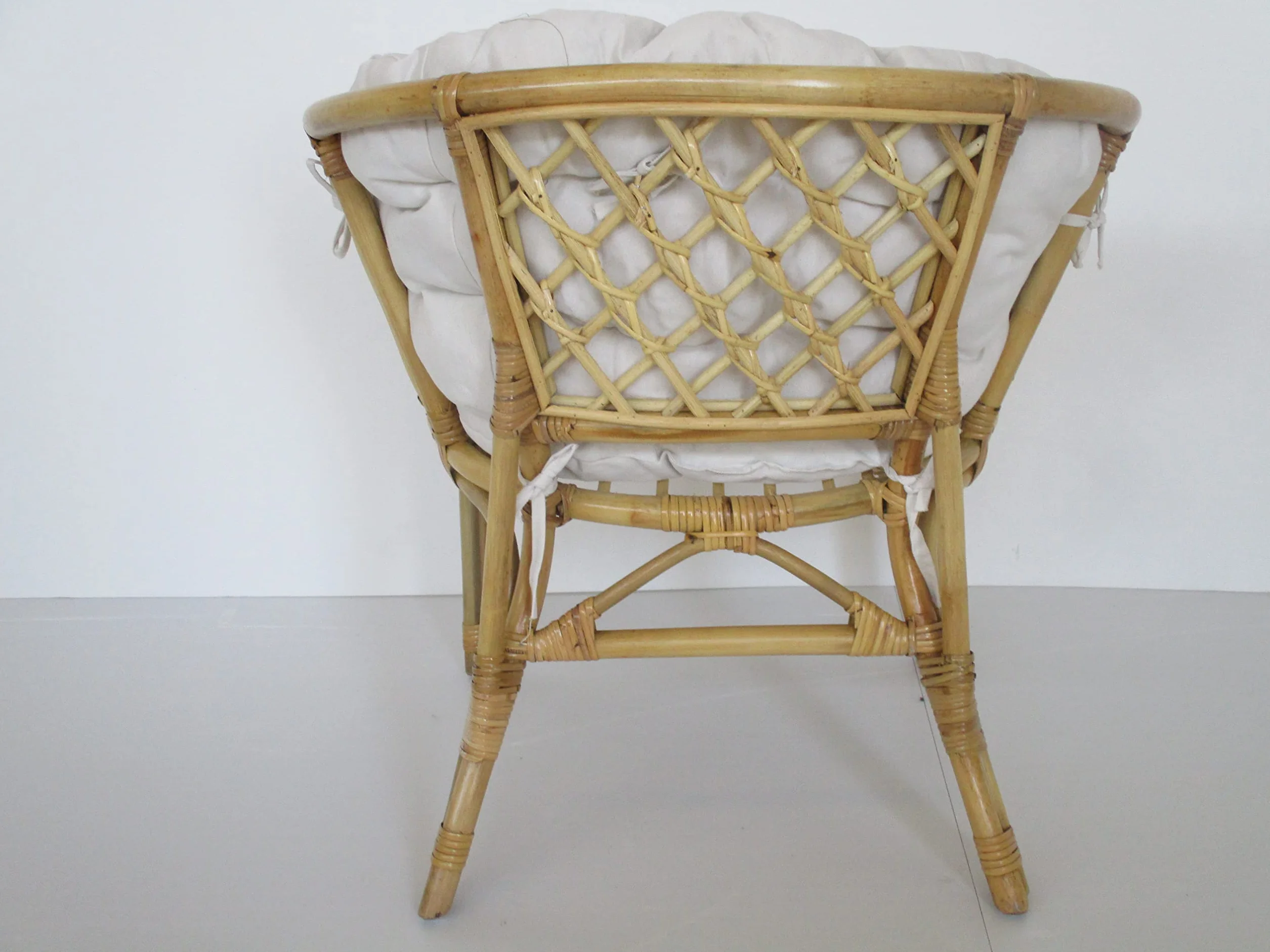 poltrona in vimini rattan naturale con cuscini per esterno ed interno cm 71x66x74 H cuscini in cotone di ottima qualità salotto