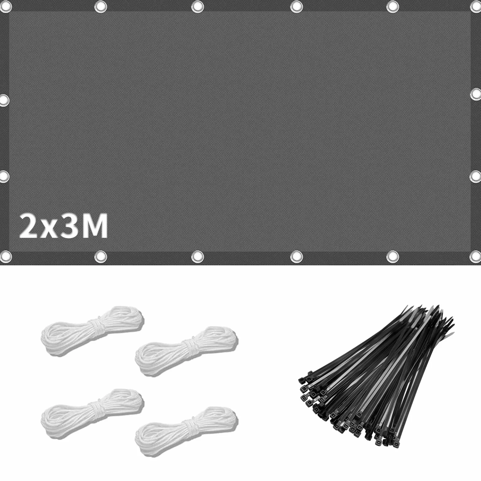 Vela Ombreggiante Impermeabile,Tenda a Vela Impermeabile 2x3m,Vela de Sombra,Tenda a Vela Rettangolare,Tenda a Vela Parasole,Tenda Parasole Rettangolare,per Esterni,Cortile,Giardino