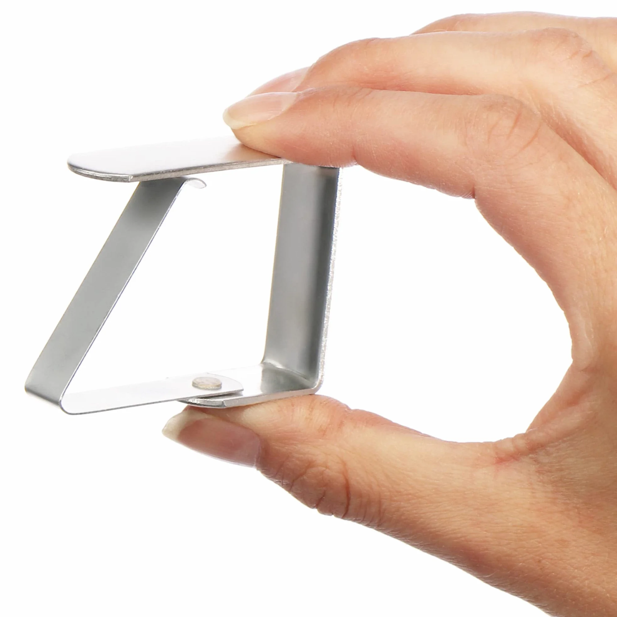 com-four® Morsetto per tovaglia Premium 16x - Morsetti per Tavolo in Acciaio Inossidabile - Morsetto per tovaglie antiruggine per Interno ed Esterno