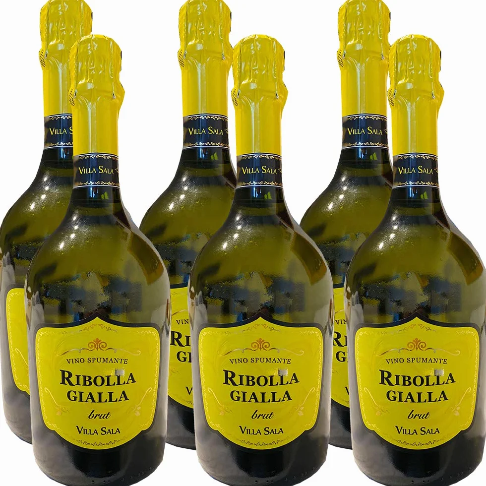 Vino Spumante Ribolla Gialla | Villa Sala | 6 Bottiglie 75Cl | Bollicine Italiane | Veneto | Idea Regalo