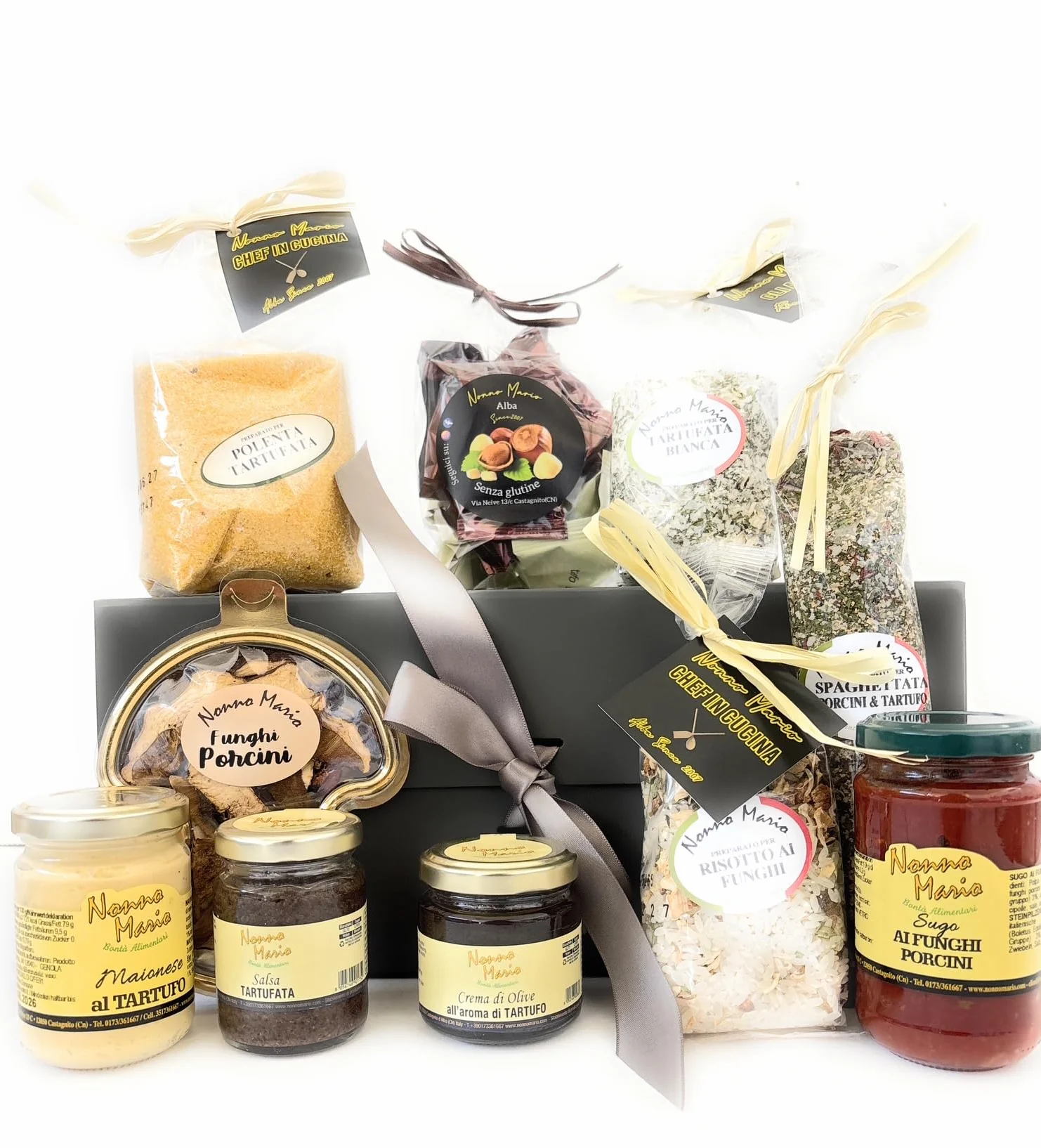 Bosco Prezioso – Confezione regalo gourmet al tartufo e ai funghi Nonno Mario Bontà alimentari italiane
