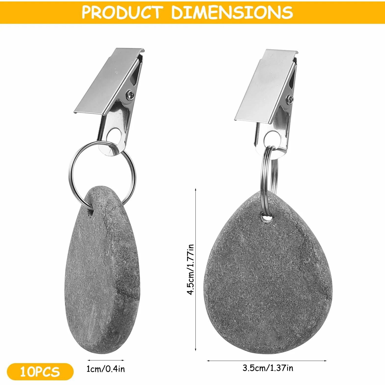 10 Pz Pesi per Tovaglie per Tavoli da Esterno, Pesi per Tovaglie in Marmo, Ferma Tovaglia da Tavola, Fermatovaglia da Esterno con Clip per Decorazioni da Picnic Aperto Matrimoni