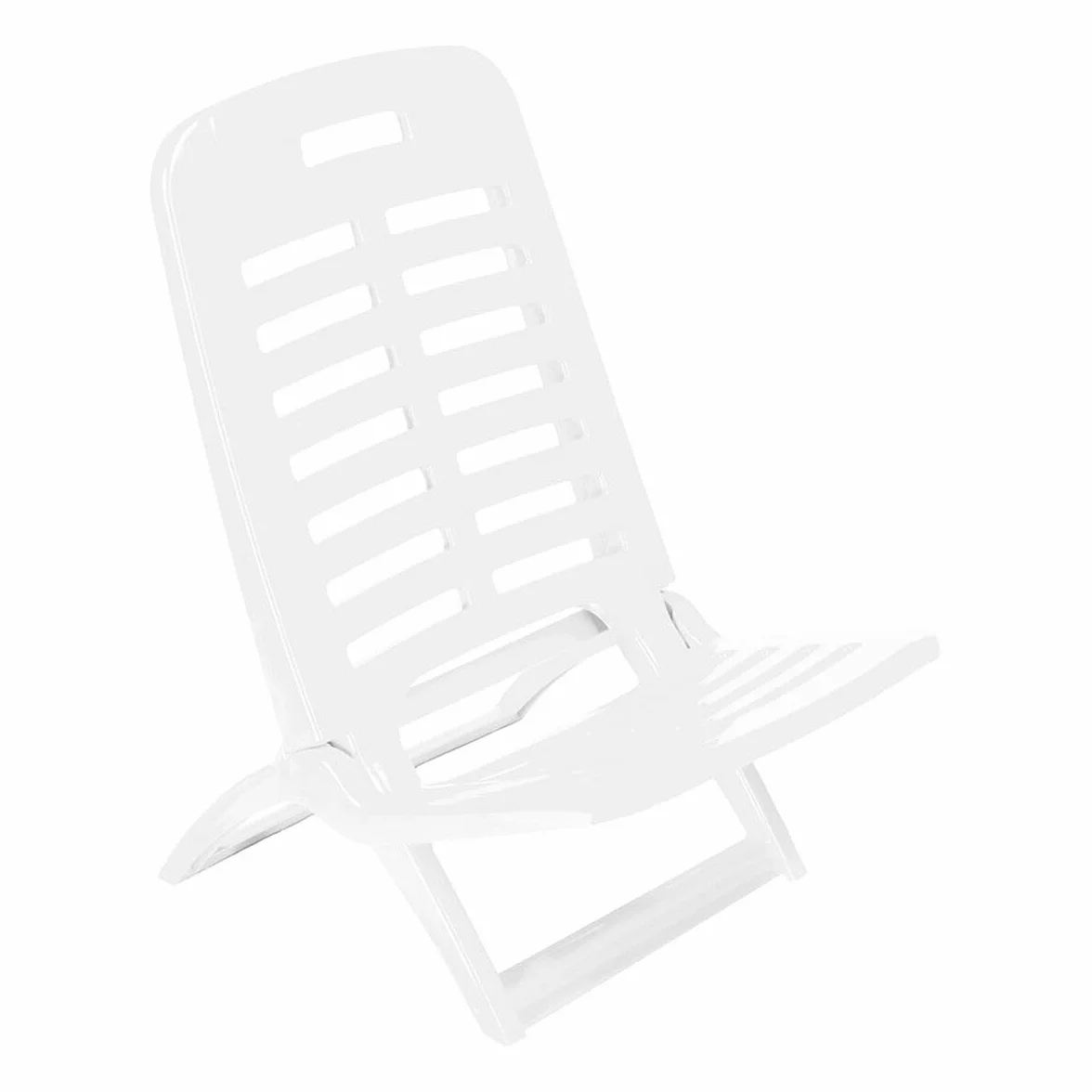 ipae progarden Sedia da spiaggia Ply80cbi Bianca 40 x 51,5 x 62 cm, Casual, Sedia, Pieghevole, Ferro, Bianca, Spiaggia