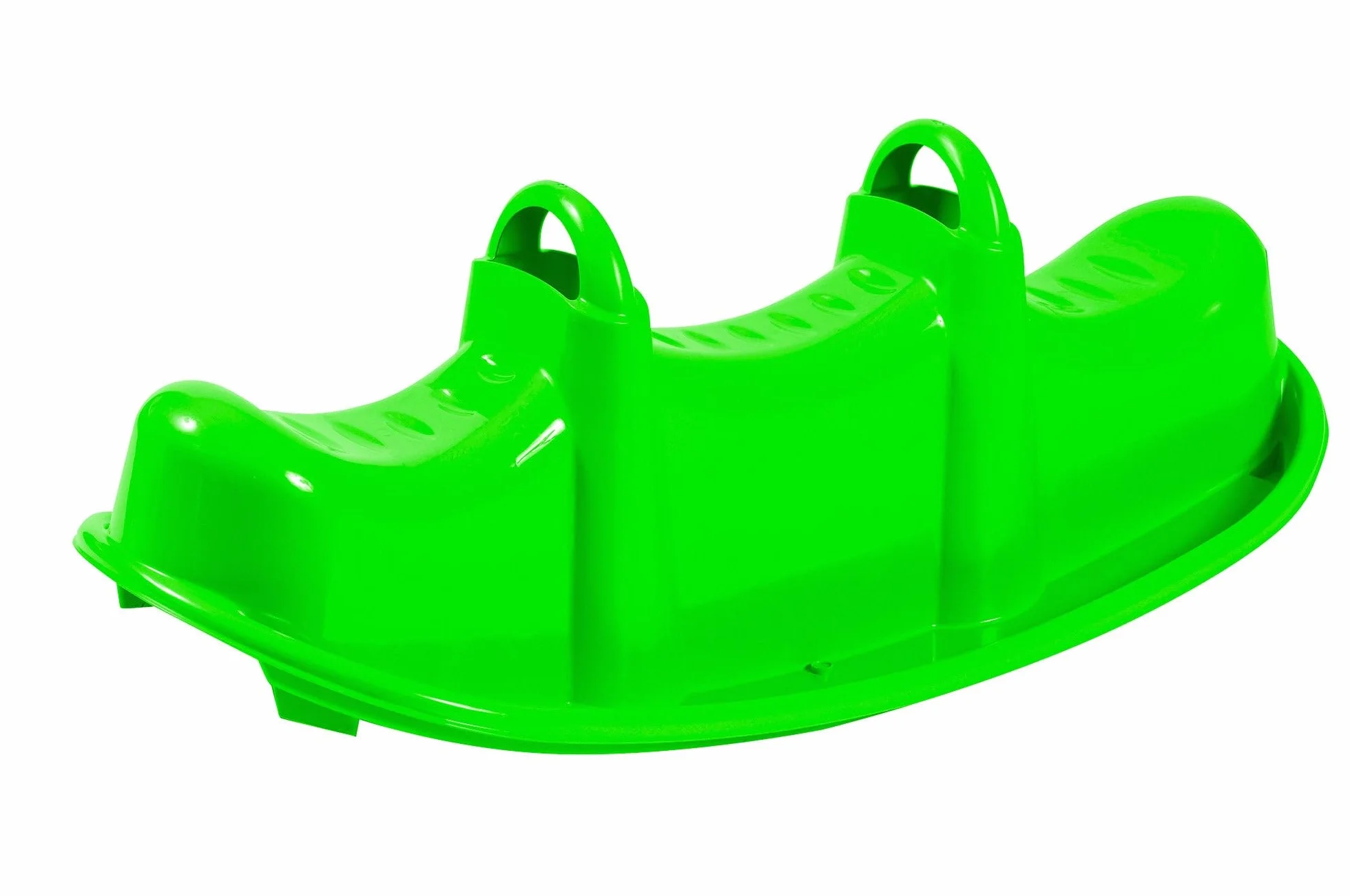 Dondolo 3 Posti 104x44x37 cm in Plastica Blu o Rosa o Verde