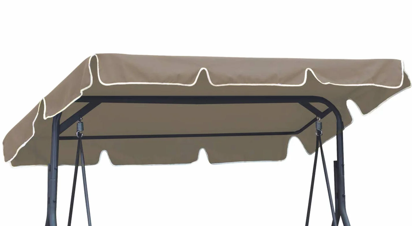 Ferocity Copertura universale per dondolo da giardino, telo per dondolo Hollywood da 3 posti XL circa 230 x 120 cm per dondolo da giardino, copertura per dondolo di ricambio, telo per tetto solare