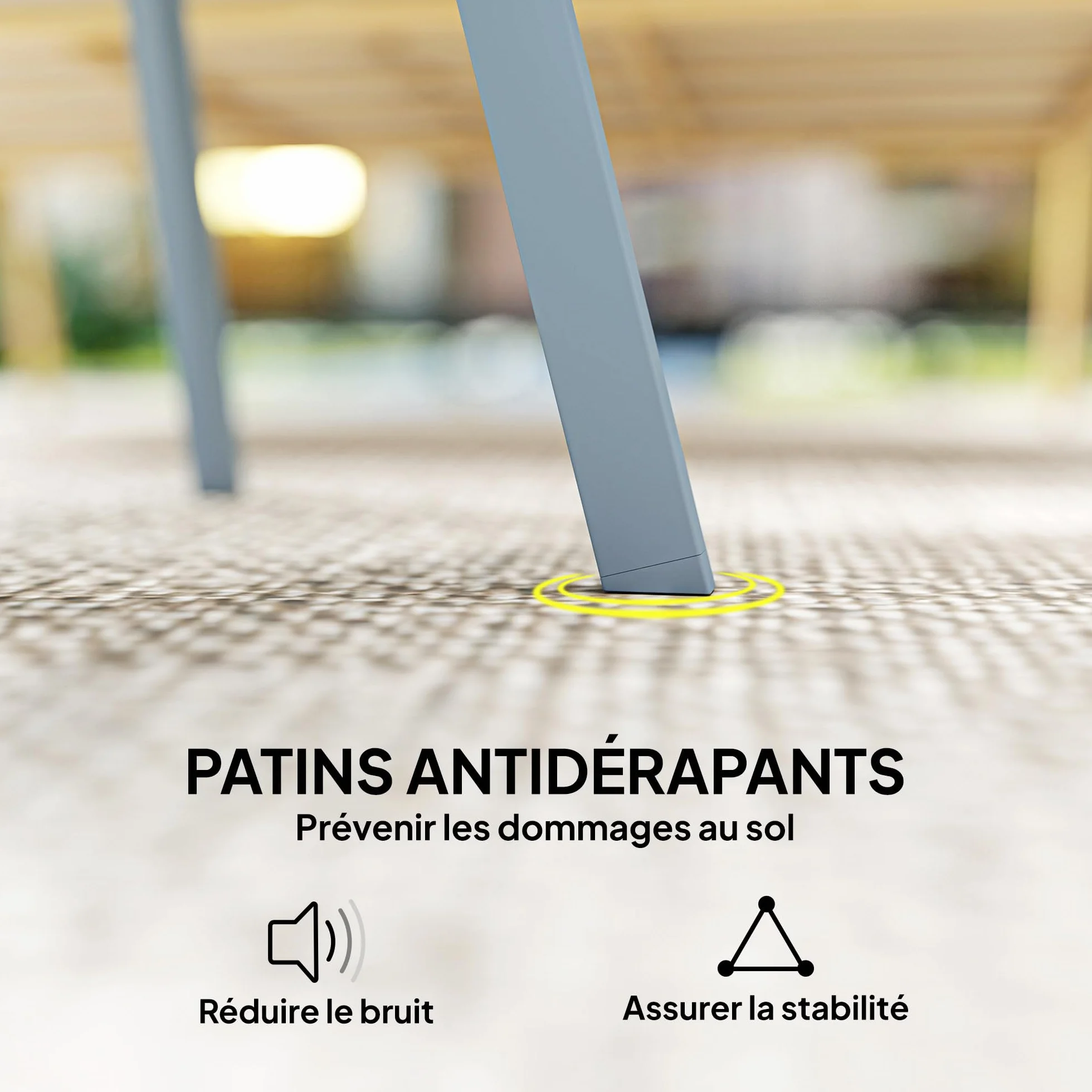 Outsunny Tavolino rotondo con piedini antiscivolo, struttura in metallo, per giardino, balcone, terrazza, soggiorno, Ø 70 x 42 cm, blu