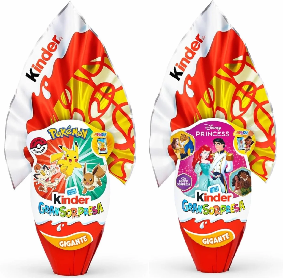 Offerta Kit Pasqua 2026 Kinder Maxi Gran Sorpresa POKEMON 320 Grammi + Kinder Maxi Gran SorpresaPrincess 320 Grammi con Maxi Sorpresa a Tema !