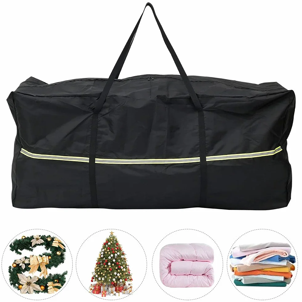 Borsa portaoggetti per mobili da giardino, impermeabile, anti-UV, resistente agli strappi, in tessuto Oxford 210D, con manico e cerniera, per patio, sedile, mobili, cuscino albero di