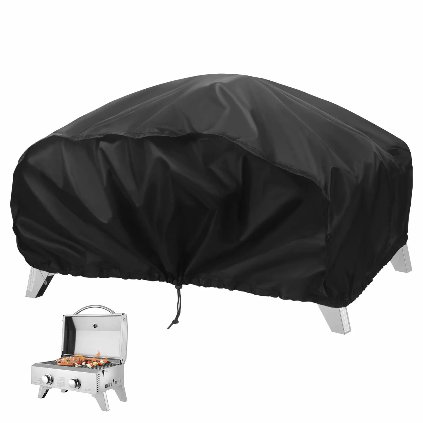 VANSHEIM Copertura Barbecue da Esterno Copri Barbecue da Esterno Impermeabile,Protezione UV,Tessuto Oxford Telo Copri Grill Esterno per Weber Q100/1000,Enders URBAN PRO 70x47x30cm