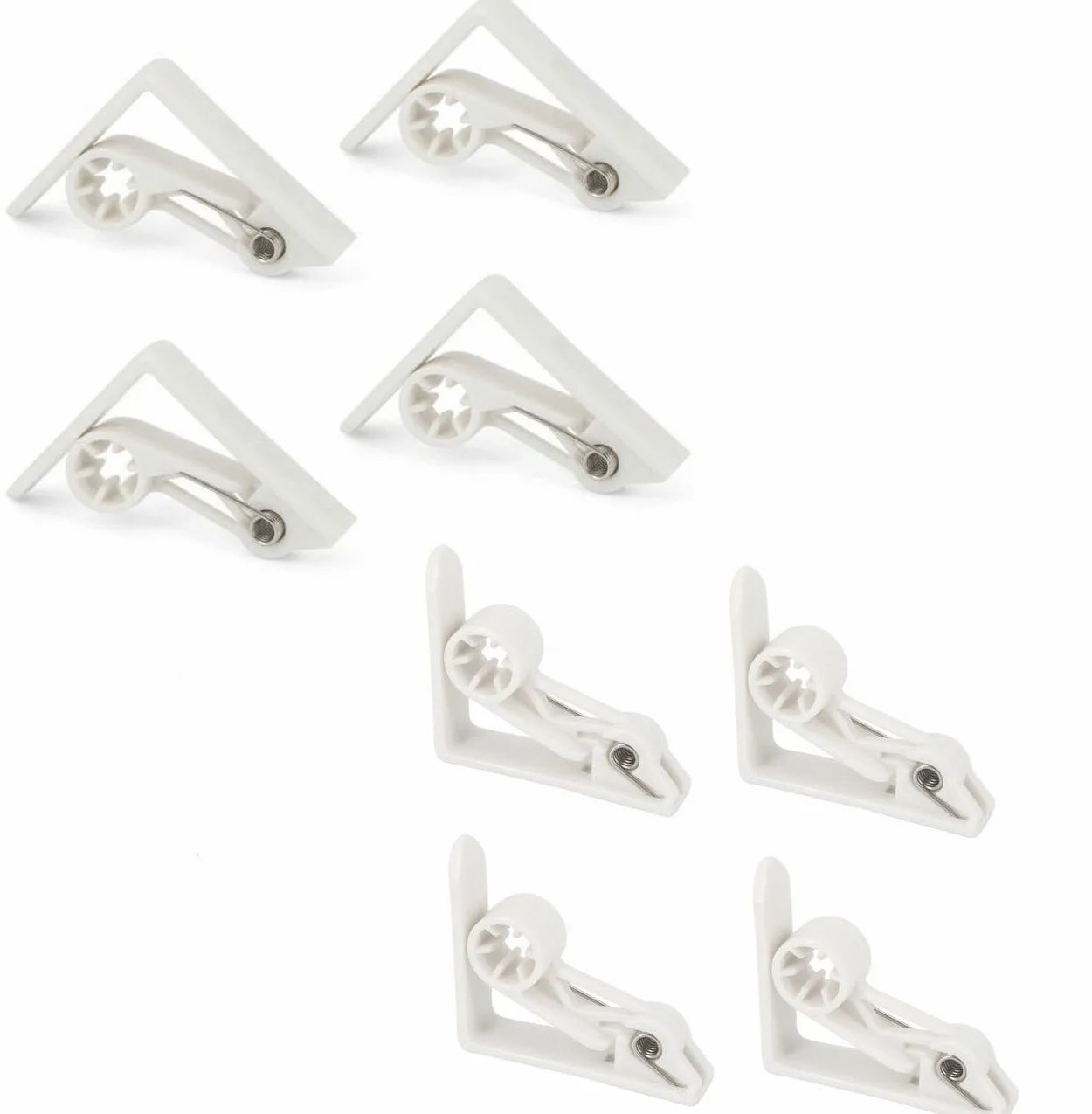 Fermatovaglia in plastica, Tovaglia Clip Trasparenti, Resistente e Robusta, per Tavoli Esterni Feste in Giardino Terrazzo Barbecue Picnic (16, Bianco)