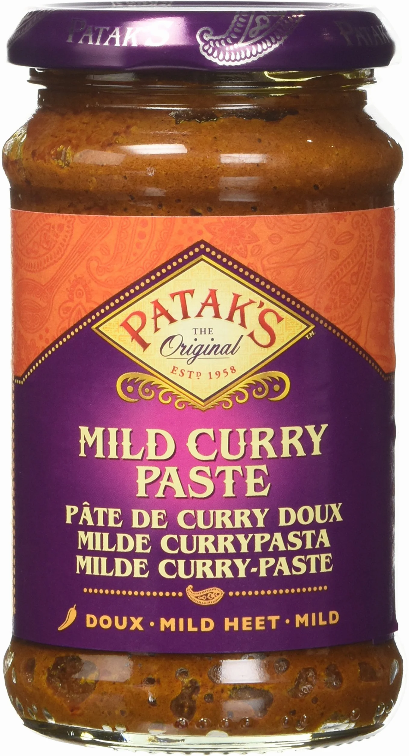 Patak'S Curry Poco Piccante in Pasta con Coriandolo e Cumino - 250 ml - [confezione da 6]