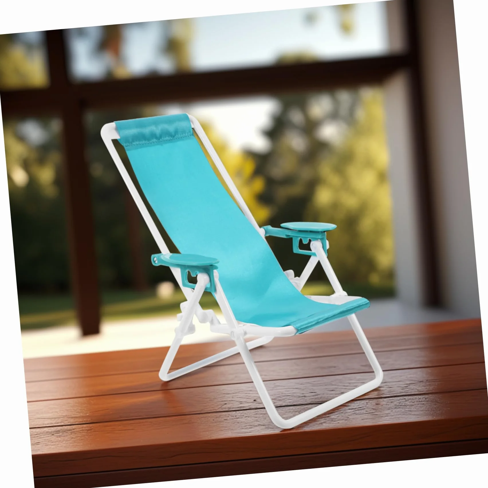 Gadpiparty Sedia da Spiaggia in Miniatura in Plastica Pieghevole Struttura Stabile per Campeggio e Viaggi Accessorio per Casa delle Bambole