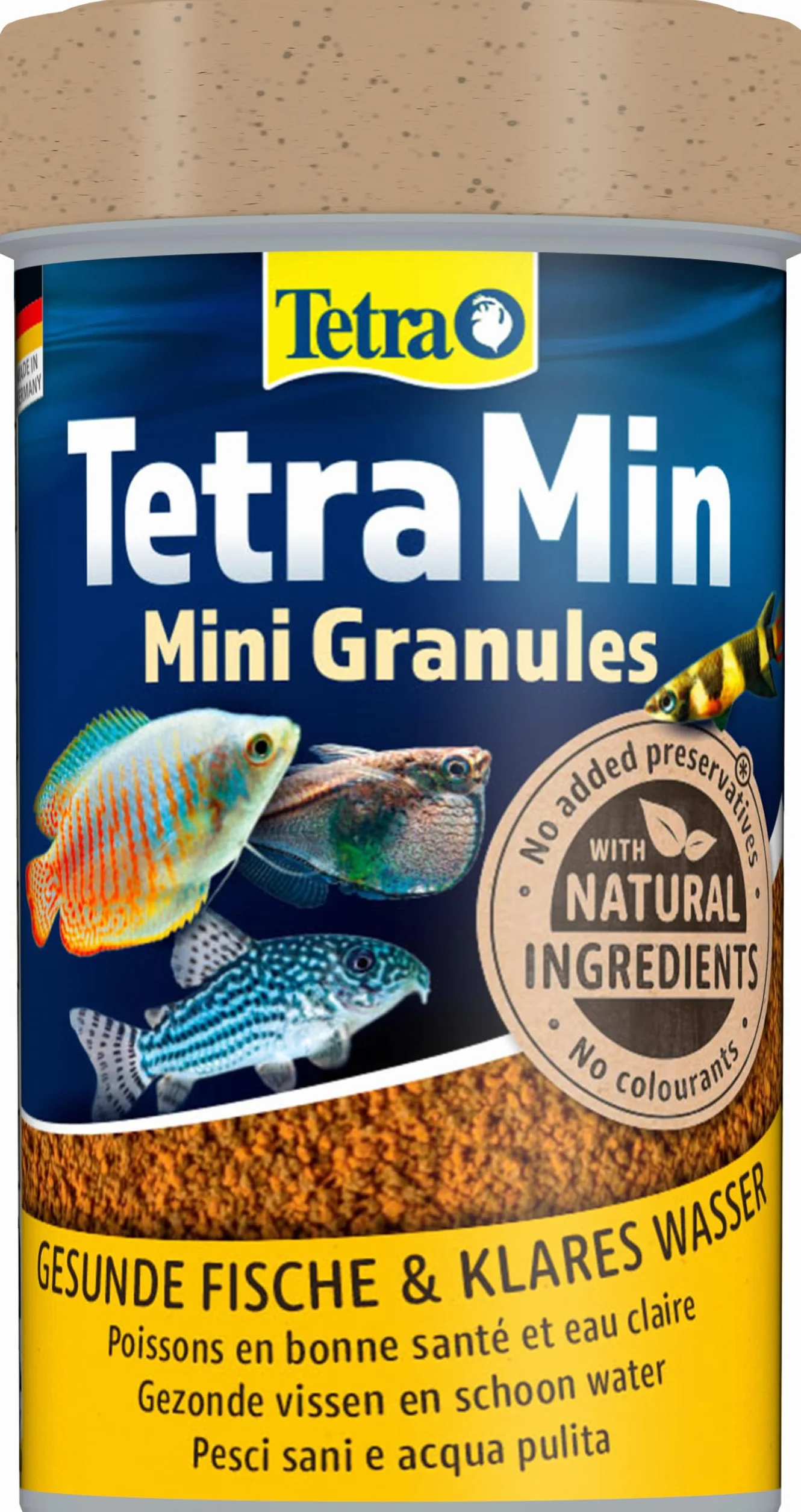 TetraMin Mini Granules mangime a lento affondamento per piccoli pesci ornamentali 100 ml