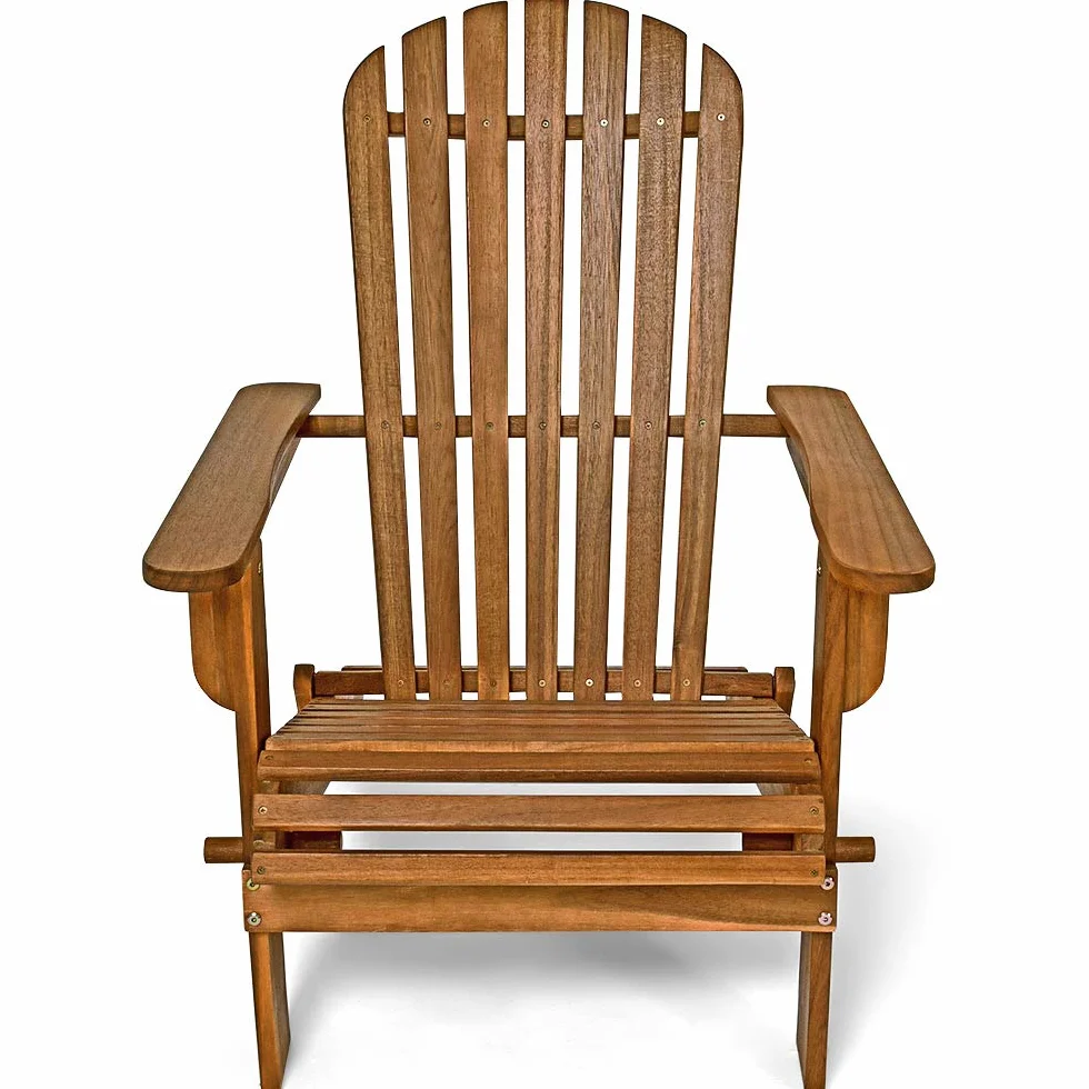 Casaria Sedia Prendisole Adirondack Inlc. Poggiapiedi Legno Acacia Sdraio Mare Pieghevole Giardino