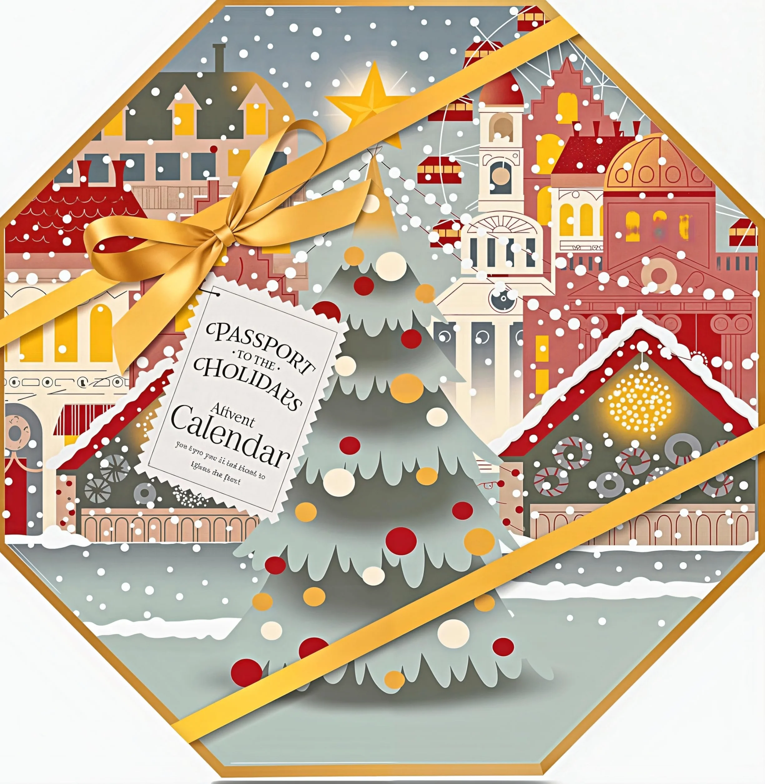 Yankee Candle - Calendario dell'Avvento 2024 Natale | 24 lumini | 1 portacandele | Passport to the Holidays